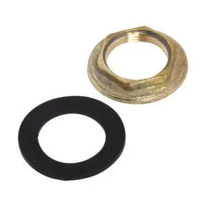 Image of a rubber washer and large nut