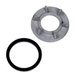 Rubber washer and nut assembly