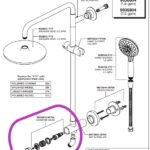 Schematic diagram of shower head plumbing